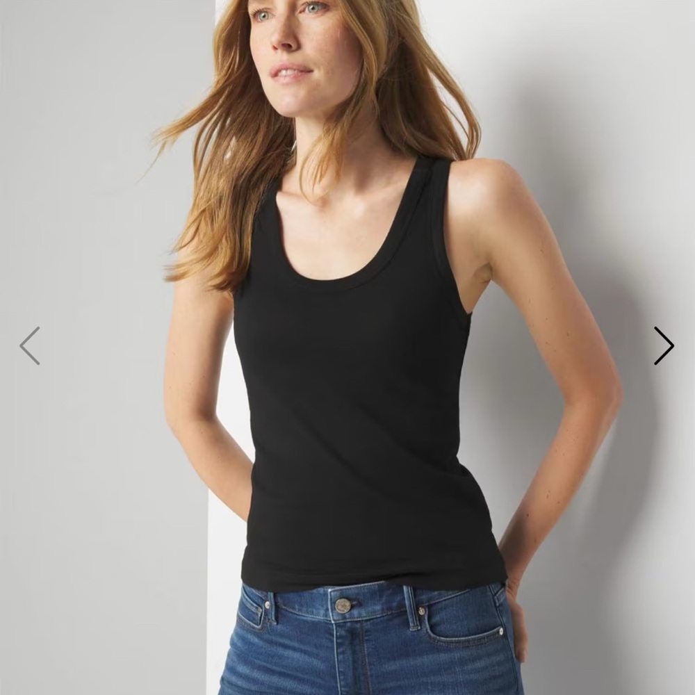 WHBM Cotton Modal Scoop Neck Tank
